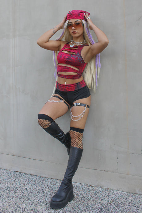 Eternal Flame Fold Over Shorts